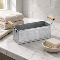 Galvanized Planter Multipurpose Decorative Container Sturdy