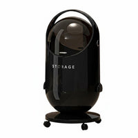 Wheeled Trash Can with Lid Large Capacity Wheeled Trash Bin Rolling Garbage Can Silent Caster Wheels Tall Rolling Waste Bin