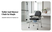 Adjustable Height Toilet Frame Foldable Commode Chair Heavy Duty for Bedside