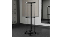 3 Tier Sphere Storage Rack Sturdy Construction Upright Sphere Storage Rack Freestanding Roundball Stand Easy Assembly