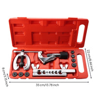 10 Pieces Copper tube Flaring Tool Set Manual Tube Flaring Kit with Cutter Versatile Hand Tools for Plumbers, Amateur Handymen