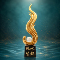 Feng Shui Ornament Light Luxury Feng Shui Statue Smooth Surface Decorative Desktop Ornament for Entryway