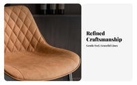 Wooden Frame Bar Stool with rearrest Counter Chair Curved rear Support