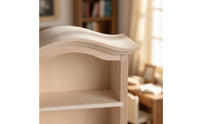 Dollhouse Bookcase Cabinet and Miniature Arched Cabinet Educational Play Arched Top Bookshelf