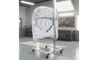 Auto Body Panel Painting Stand Galvanized Panel Painting Stand Bracket with Wheels Mobile for Mechanics
