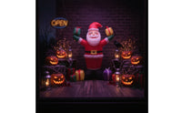 Lightweight Inflatable Santa Santa with Gift Boxes Quick Inflation Santa Inflatable with Stakes and Ropes Outdoor Christmas Decorations Indoor for Porch, Party