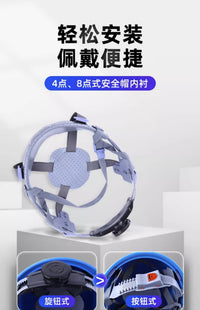 Cotton Safety Helmet Liner with Sweatband for Hard Hats