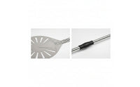 9-Inch Perforated Pizza Peel Lightweight Stainless Steel Pizza Peel Metal Kitchen Tool Long-Lasting for Home Bakers, Outdoor Oven