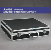 Aluminum Case for 8 Handheld Microphones with Foam Protection