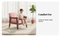 Crownsupport Plush Chair Sturdy Construction children's Furniture for Preschoolers