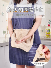 做饭围裙2026新款家用厨房防水防油工作服女围腰餐饮专用透气薄款