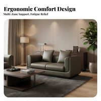 Leather Couch and Table set Italian design Upholstered Furniture set managerial Design Reception Seating for Business managerials, Meeting Room