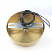 Ceiling Light with Integrated Switch, Solid Brass Ceiling Rose and Light Fitting, E27 Lamp Holder for Living Room Pendant Light, Hanging Light
