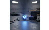 Flat LED Stage Light with Bracket Adjustable LED Par Light Portable Par Can Lightweight for Event Planners, Venues, Weddings