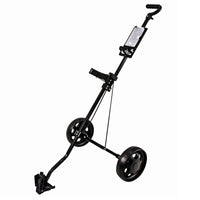 Foldable Golf Trolley Long-Lasting 2 Wheel Golf Pushcart Stable Frame