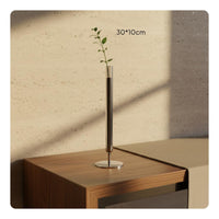Stainless Steel Tube Vase Elegant Statement Piece Modernist Flower Stand