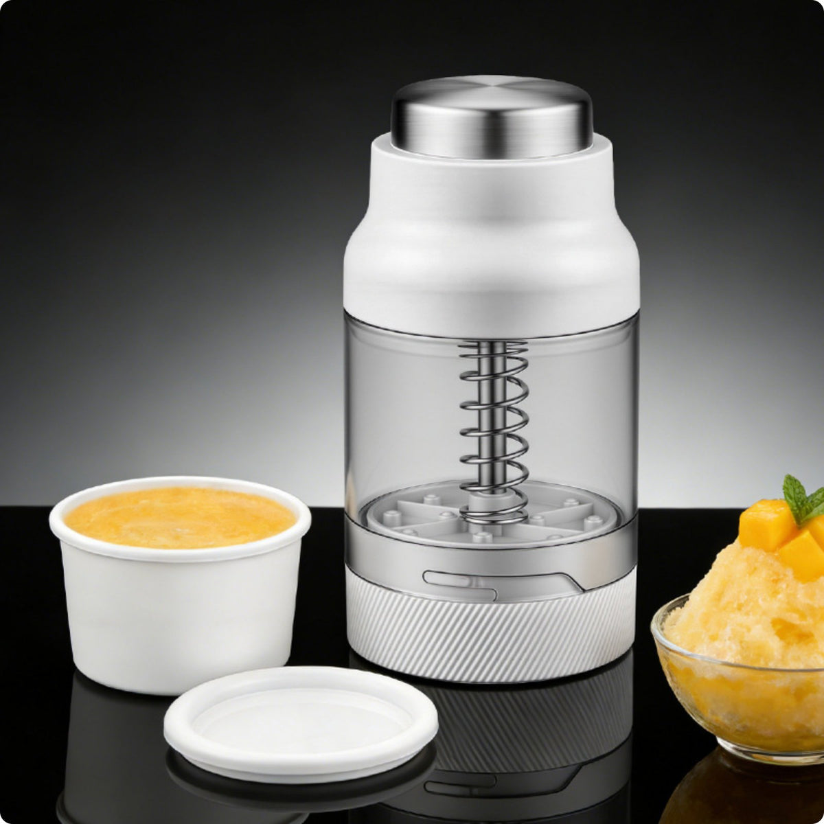 Hand Crank Shaved Ice Machine Easy to Use Kitchen Tool