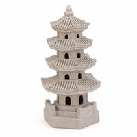 Pagoda Statue with Light Outdoor LED Figurine Lamp Sturdy for Courtyard, Patio