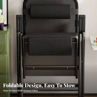 Adjustable Rest Lounger Foldable Design Reclining Chair Retractable Footrest