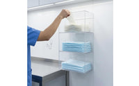 3 Pieces 3 Section Storage Box Clear Wall Mounted Glove Box Holder Easy to Clean