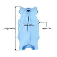 Cat Recovery Suit with Turtleneck, Back Fasteners Spay Suit for Cats, Post Surgery Cat Clothing, Full Body Design for Female Cat Recovery, Soft