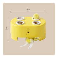 Sleek Interactive Cat Toy Automatic Electric Cat Toy Long-Lasting Lightweight for Cats