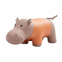 Cartoon Hippo Ottoman Multi-Functional creature Stool Soft Padded Seat for Parents