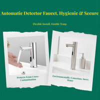 Touchless stainless steel faucet