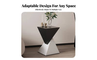 Double Pyramid Side Table Multi-Functional Household Furniture Compact