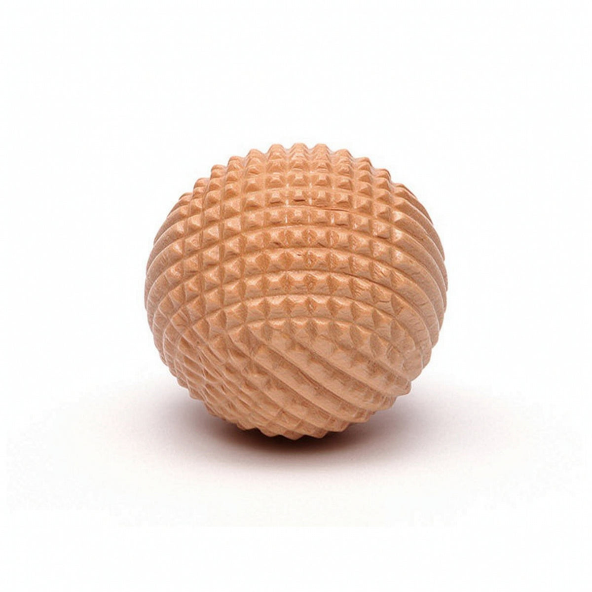 Textured Wooden Massage Ball Natural Finger Exerciser Traditional Hand Exerciser Lightweight for Office