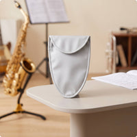 Saxophone Accessory Pouch with Flap Double-Layer Saxophone Neck Pouch Soft for Saxophonists, Instrumentalists, Rehearsals, Music Lessons, Travel