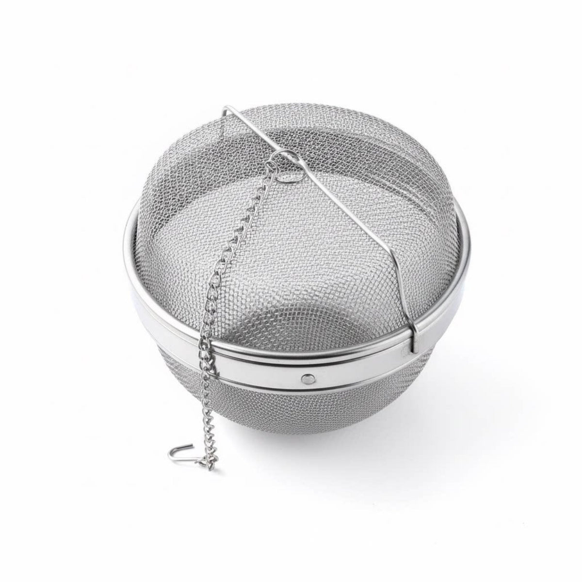 With Hook Chain Stainless Steel Herb Ball Reusable Soup Seasoning Ball Easy to Clean Herb Infuser Basket High Temperature Resistant