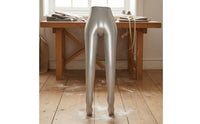 Glossy Shiny Silver Standing Leg-and-Hip Display Mannequin Lightweight Female Lower-Body Mannequin Space Saving