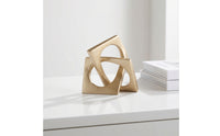 Geometric Sculpture Metal Abstract Sculpture Modern for Living Room, Entryway