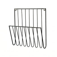 Vertical Slats Wall Mounted Magazine Holder Minimalist Wall-Mounted Magazine