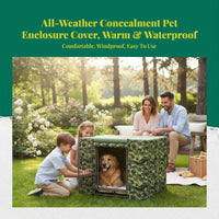 Waterproof Outdoor Dog Kennel Cover, Windproof, Insulated