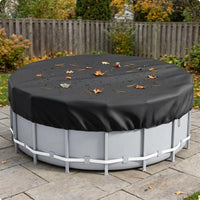 On-Ground-Ground Pool Cover Silver-Coated Round Pool Cover 210D Oxford Cloth
