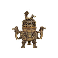 Dragon Fragrance Burner Decorative Kettle Censer Artfully Crafted for Altar
