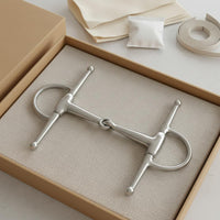 H-Shaped Silver-Coated Finish Two-Jointed Bit Comfortable Bridle Bar Animal Gear