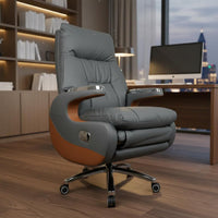 Highrear Recliner with Footrest Comfortable Managerial Chair Reclining Function Computer Seating for Managerials, @telecommuting Workers, Study Room