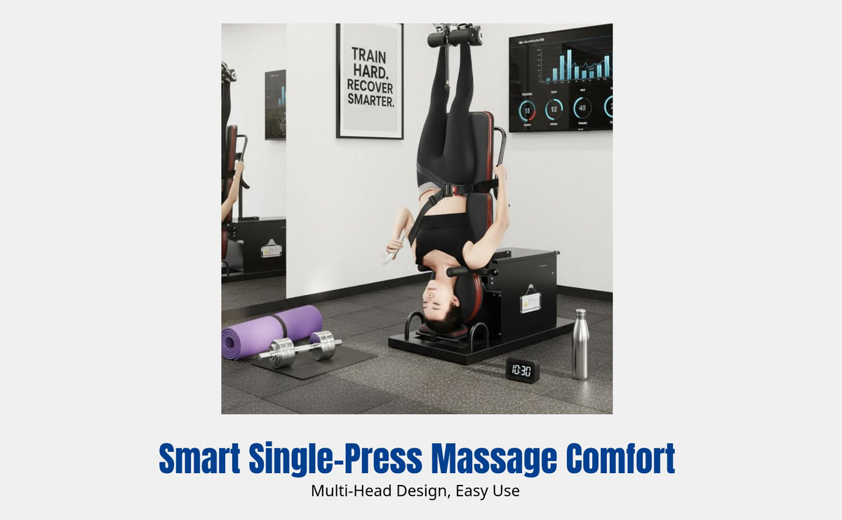 Electric Inversion Table, Home Traction & Stretching, Heated Moxibustion, Cervical Support, Fitness