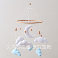 Nordic Style Felt Cloud Baby Crib Mobile for Newborns