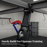 Thickened Steel Movable Sandbag Hanger Long-Lasting Material Sliding Striking Bag Rack 360 Degree Swivel Ceiling Track Bag Holder Easy to Install for Boxers, Combat Artists, Training Center