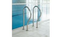 2 Pieces Rustproof Swimming Pool Handrail Inground Pool Handrail Corrosion-Resistant Grab Bar Easy to Install for Swimmers, Hotel Operators