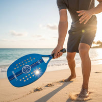Coastal Paddle Tennis Racket Lightweight Design Coastal Paddle Tennis Paddle Non-Slip Grip EVA Core Paddle Racket for Amateur Enthusiasts, Beginners