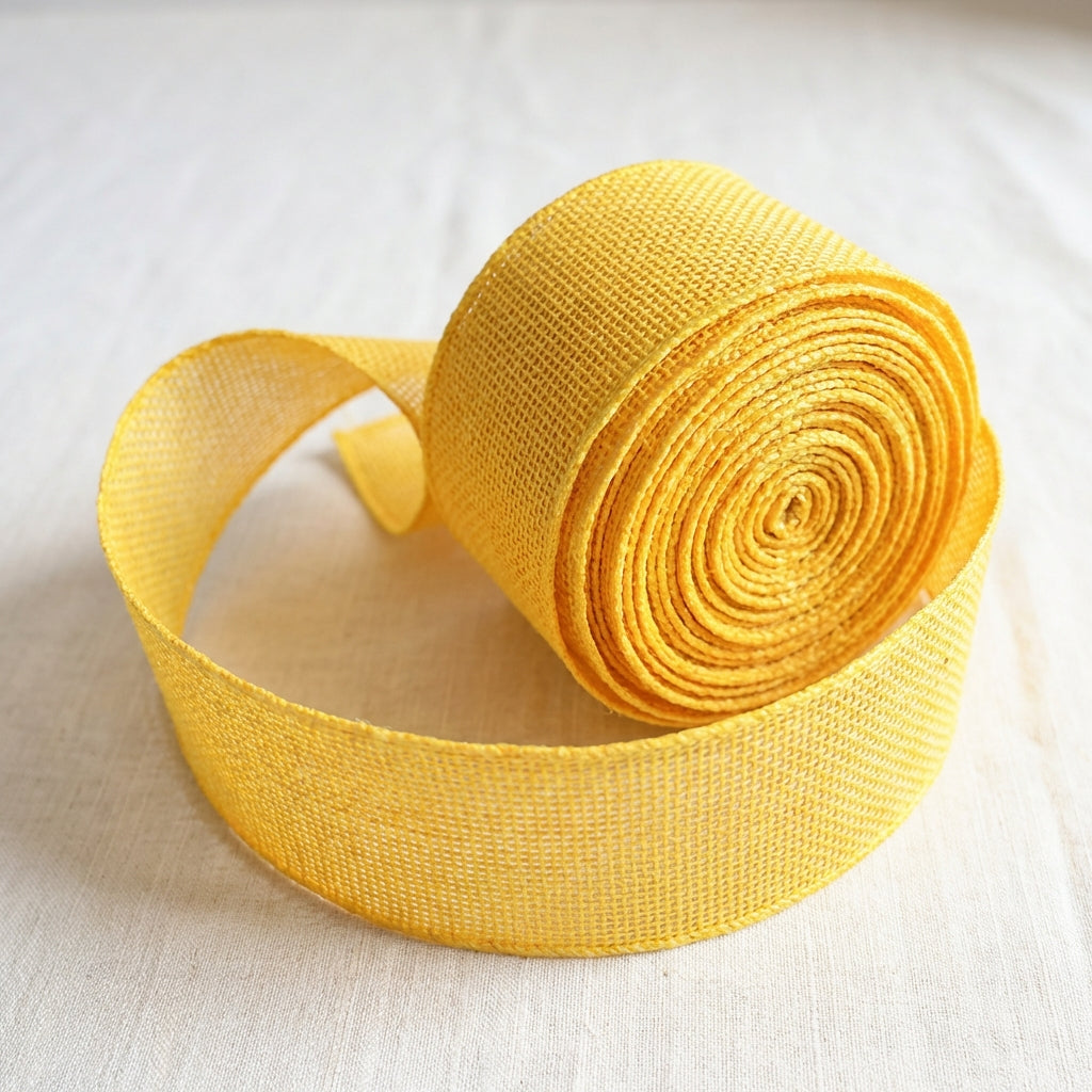 5cm Decorative Ribbon Decorative Faux Linen Ribbon for Easter, Flower Bouquet, Gift Wrapping, Wedding Party Crafts, Holiday Decoration
