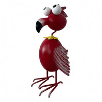 Wrought Iron Flamingo Outdoor Standing Flamingo Statue Indoor for Balcony