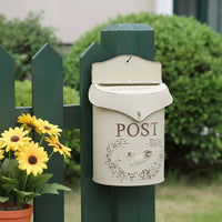 French Countryside Iron Wall Mailbox Decoration