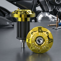 CNC-Machined Handlebar Plugs with Expansion Bolts Aluminum Alloy Handlebar End Plugs Long-Lasting Bar End Plug Easy to Install