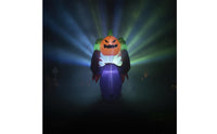 Inflatable Pumpkin Monster Freestanding Pumpkin Monster with Wings Inflatable Jack-O'-Lantern Festive for Homeowners, Garden